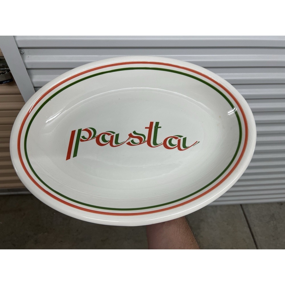 Vintage La Primula Italy Pasta Serving 16" Large Ceramic Platter Italian Dinner